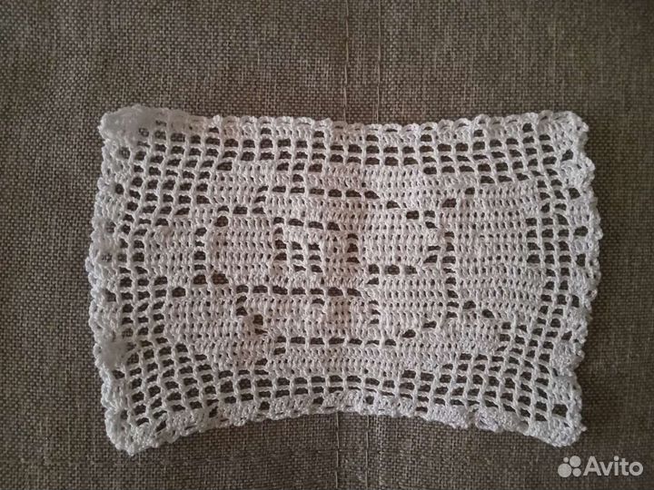 Салфетка вязанная крючком кружево винтаж
