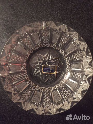 Хрустальная пепельница гдр, 2 шт