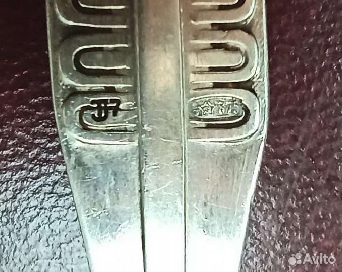 Чайные ложки серебро СССР 875 пробы Талин