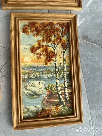 Картины из янтаря