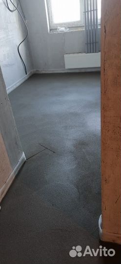 Полусухая стяжка пола за 1 день