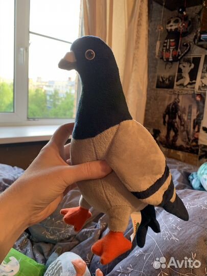 Голубь мягкий игрушка