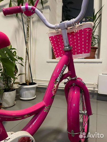 Детский велосипед для девочки 16 радиус