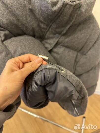 Шерстяной Пуховик Зима Корея Размер М