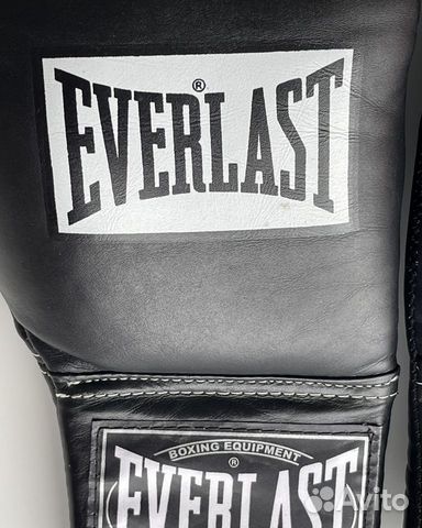 Боксёрские перчатки Everlast 10oz, кожа, шнуровка объявление продам