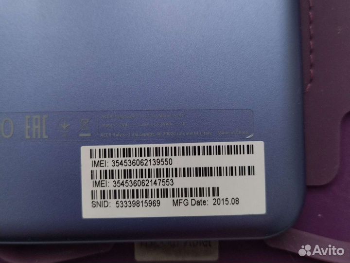 Планшет Acer iconia