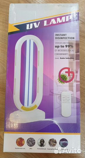 Лампа кварцевая бактерицидная с озоном для дезинфе