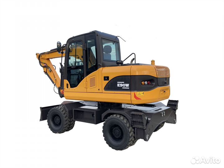 Колесный эксковатор Е90W Вес машины 8500 Объем к