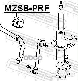 Втулка переднего стабилизатора d22 mazda 323 BG