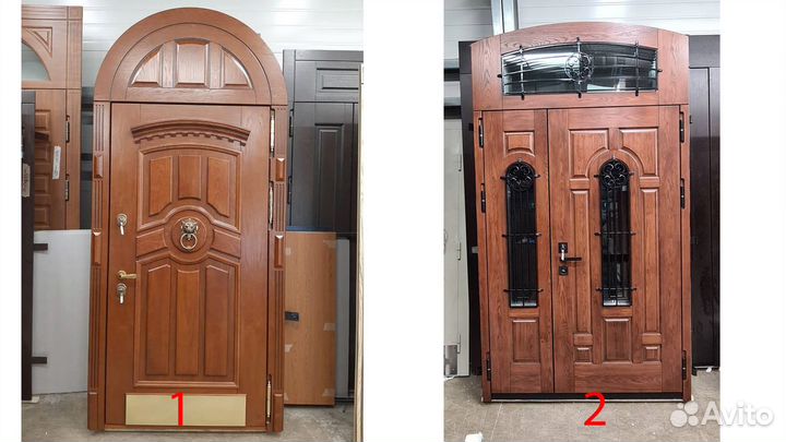 Арочные входные двери на заказ