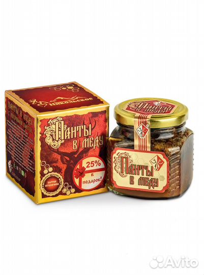 Панты Алтайского Марала в Меду(для мужчин и женщин