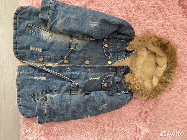 Джинсовая куртка для девочки 110