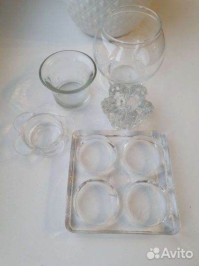 Подсвечник IKEA стекло