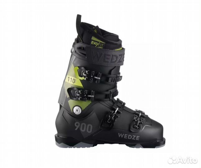 Ботинки лыжные мужские черные wedze FIT 900