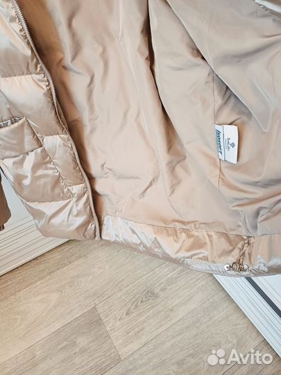 Куртка демисезонная женская 44 46 размер бежевая