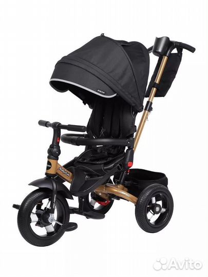 Трехколесный велосипед Moby kids Leader Air черный