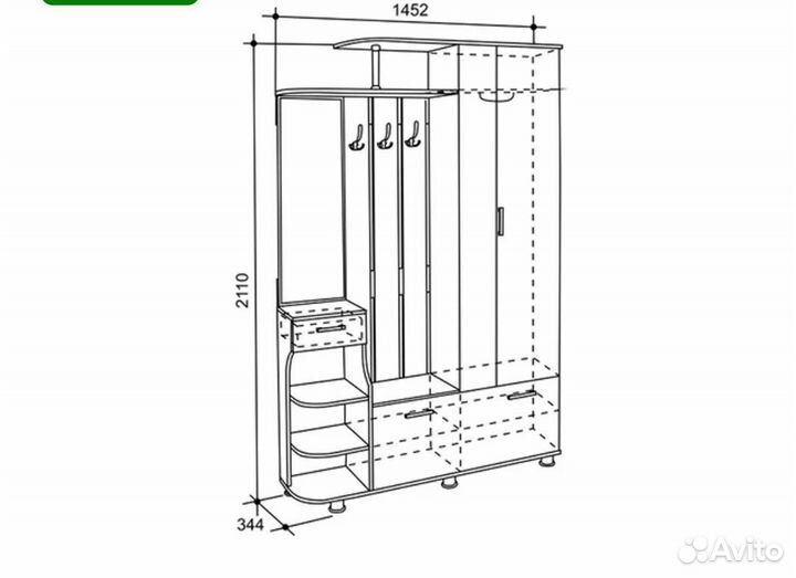 Шкаф в прихожую бу