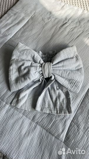 Муслиновый комплект на выписку