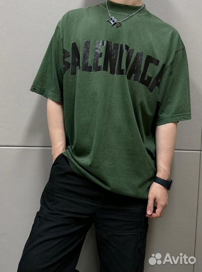 Футболка Balenciaga Logo Tape