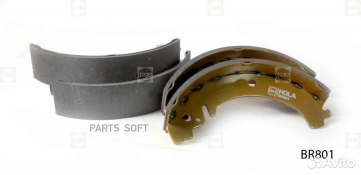 Hola BR801 Тормозные колодки барабанные LADA 2101