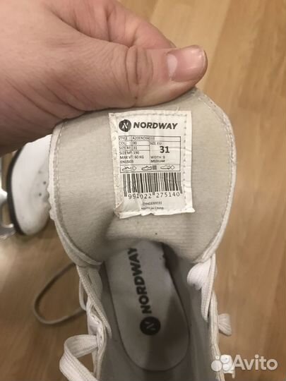 Коньки для девочек Nicole Nordway размер 31