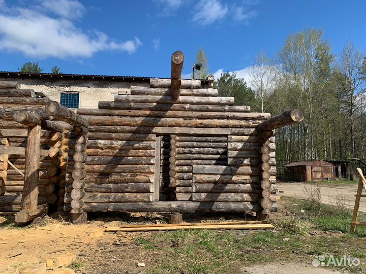 Сруб бани 6х6