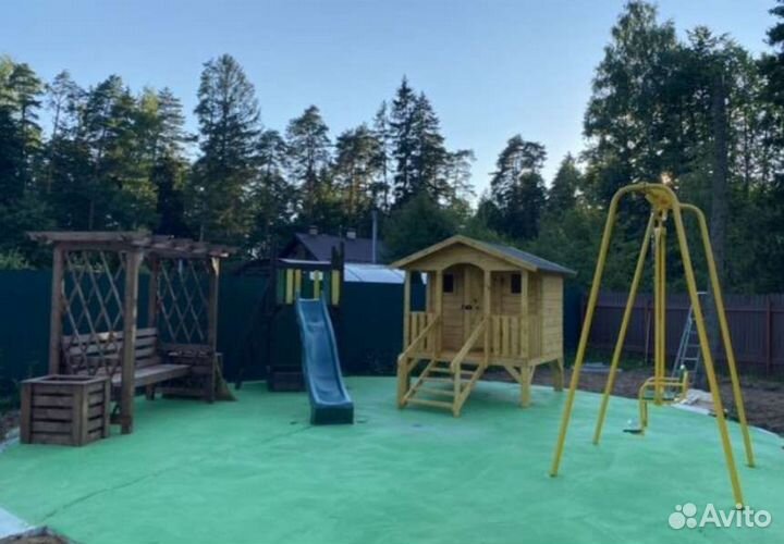 Детский домик садовый деревянный новый