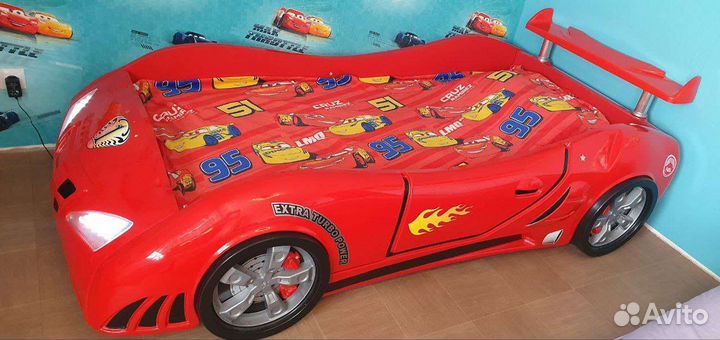 Кровать машина с подсветкой