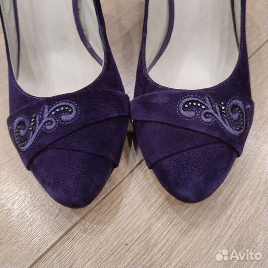 Туфли замшевые