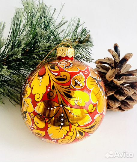 Елочный шар ручная роспись
