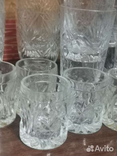 Рюмки и стаканы из хрусталя
