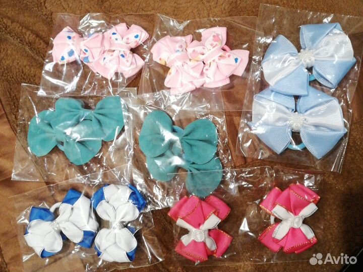 Резинка для волос бантики заколки