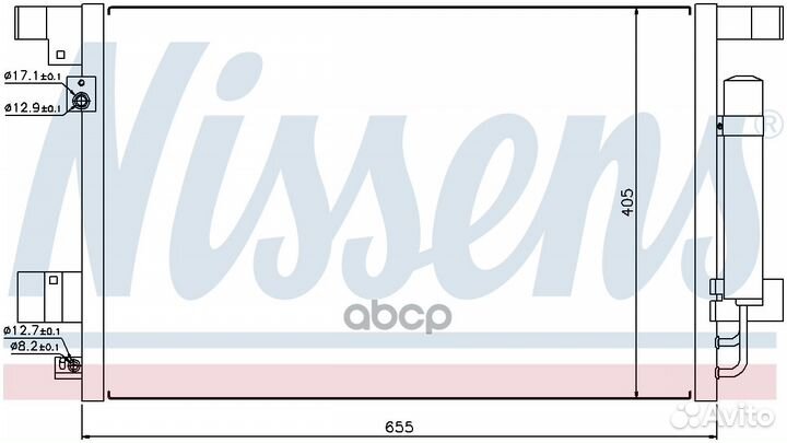 NS940029 7812A030 радиатор конд Mitsubishi L