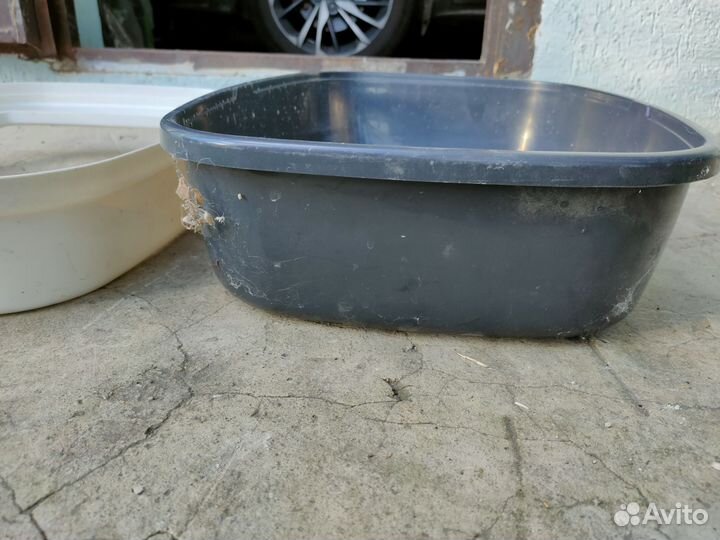 Лоток для кошек большой с бортом