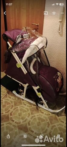 Санки коляска ника