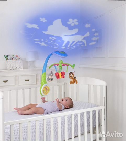 Мобиль проектор для кроватки Chicco