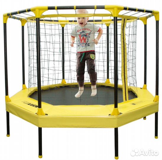 Батут детский, уличный с сеткой, манеж