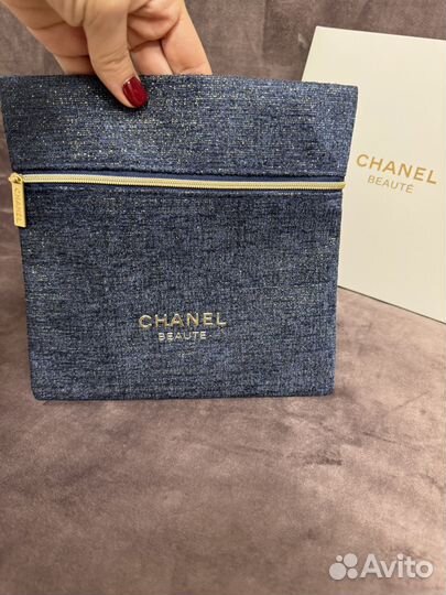 Косметичка Chanel твидовая