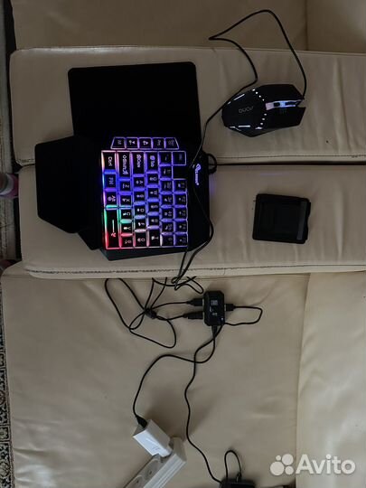 Игровая клава с подсветкой.Мобильный контроллер