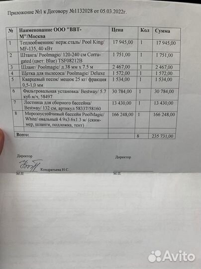 Бассейн овальный PoolMagic White 4.9x3.6x1.3 м