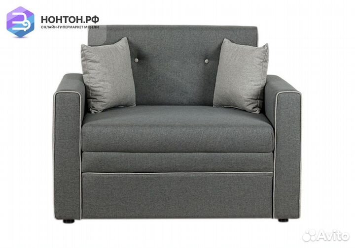 Кресло выкатное Найс серое / светло-серое