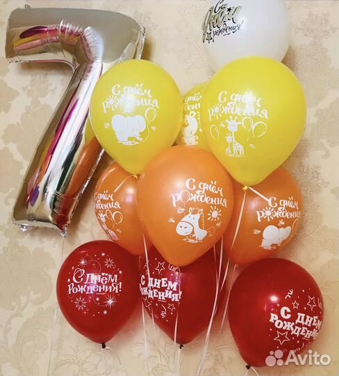 Шарики воздушные цифры