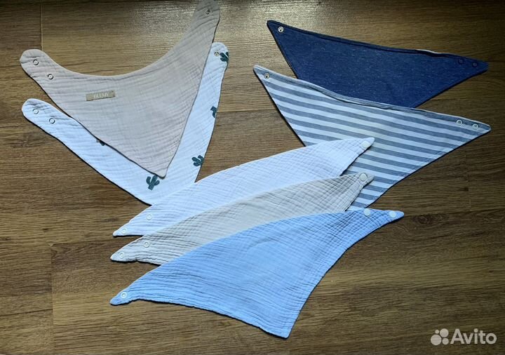 Слюнявчик нагрудник 7 шт муслин