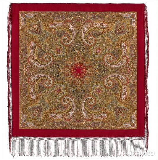 Павловопосадский платок шаль Драгоценная