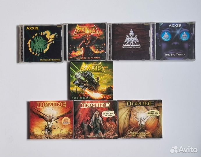 Музыкальные cd диски. Domine.Axxis.Adadio.Angra