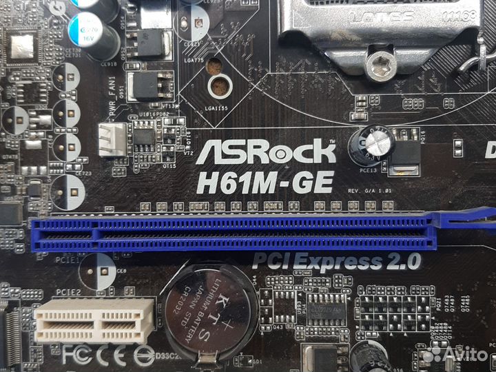 Материнская плата Asrock H61M-GE