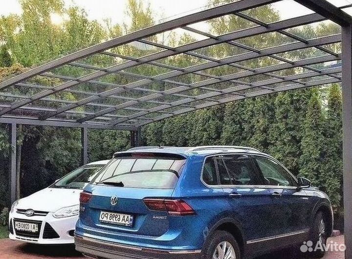 Навесы из поликарбоната для дома