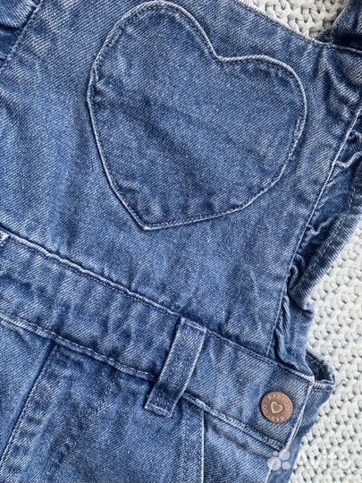 Джинсовый комбинезон для девочки 92