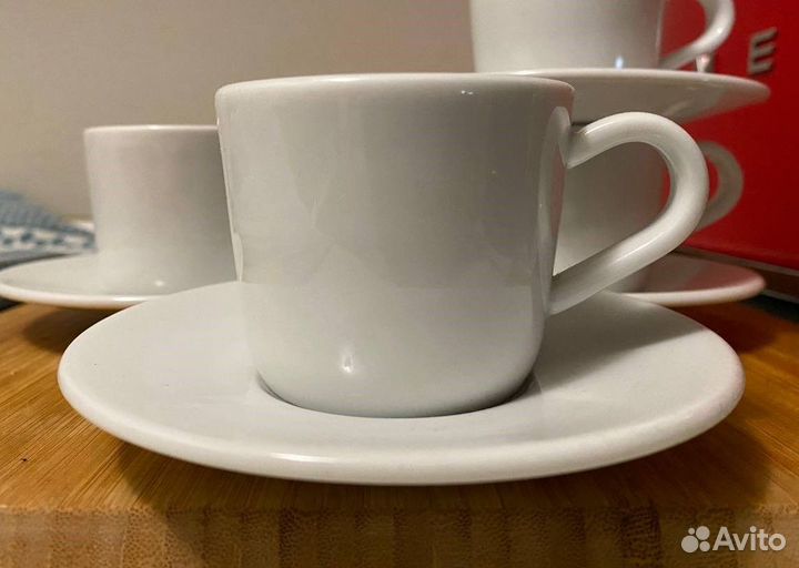 Чашка с блюдцем для эспрессо, икеа