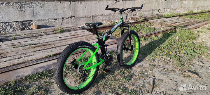 Фэтбайк складной 2х подвес 26*4